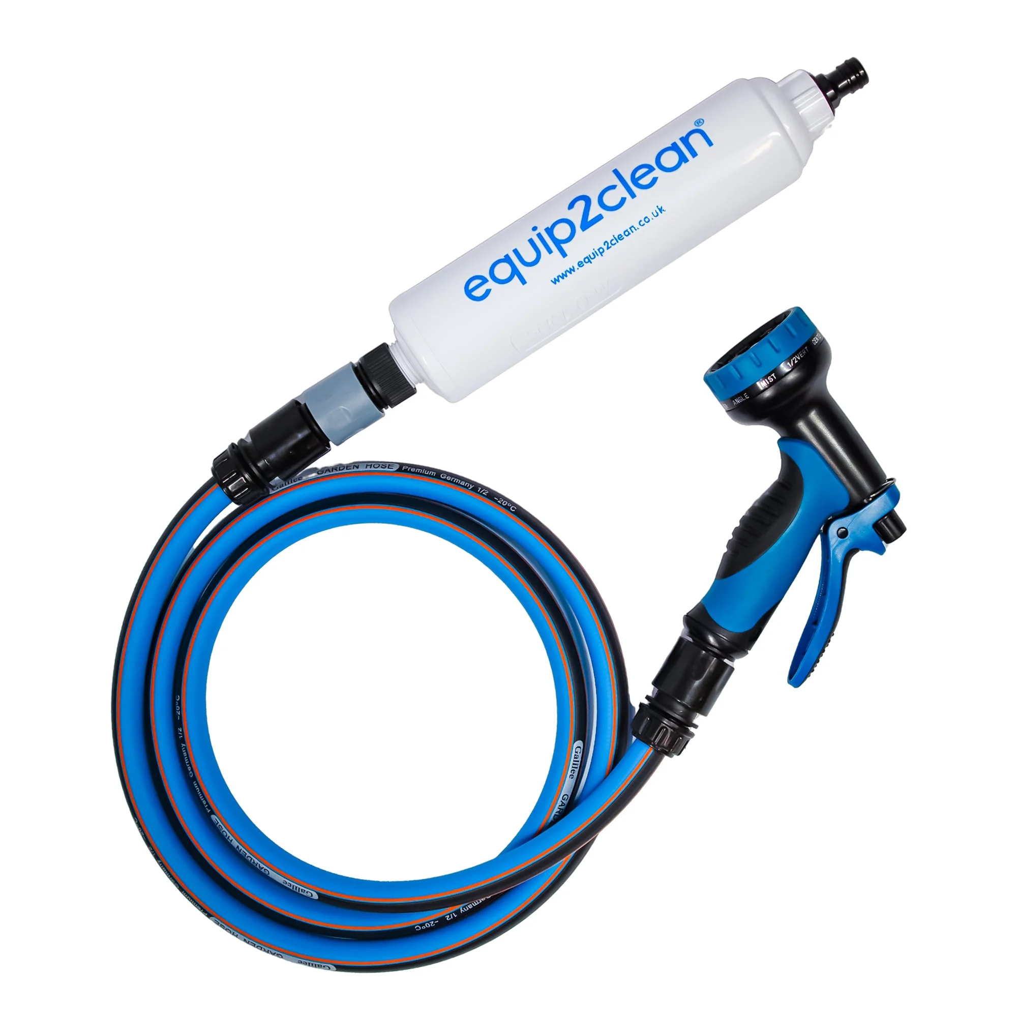 Aquaspray® Inline DI resin PURE WATER filter with Hose & Wash Gun - Image 2