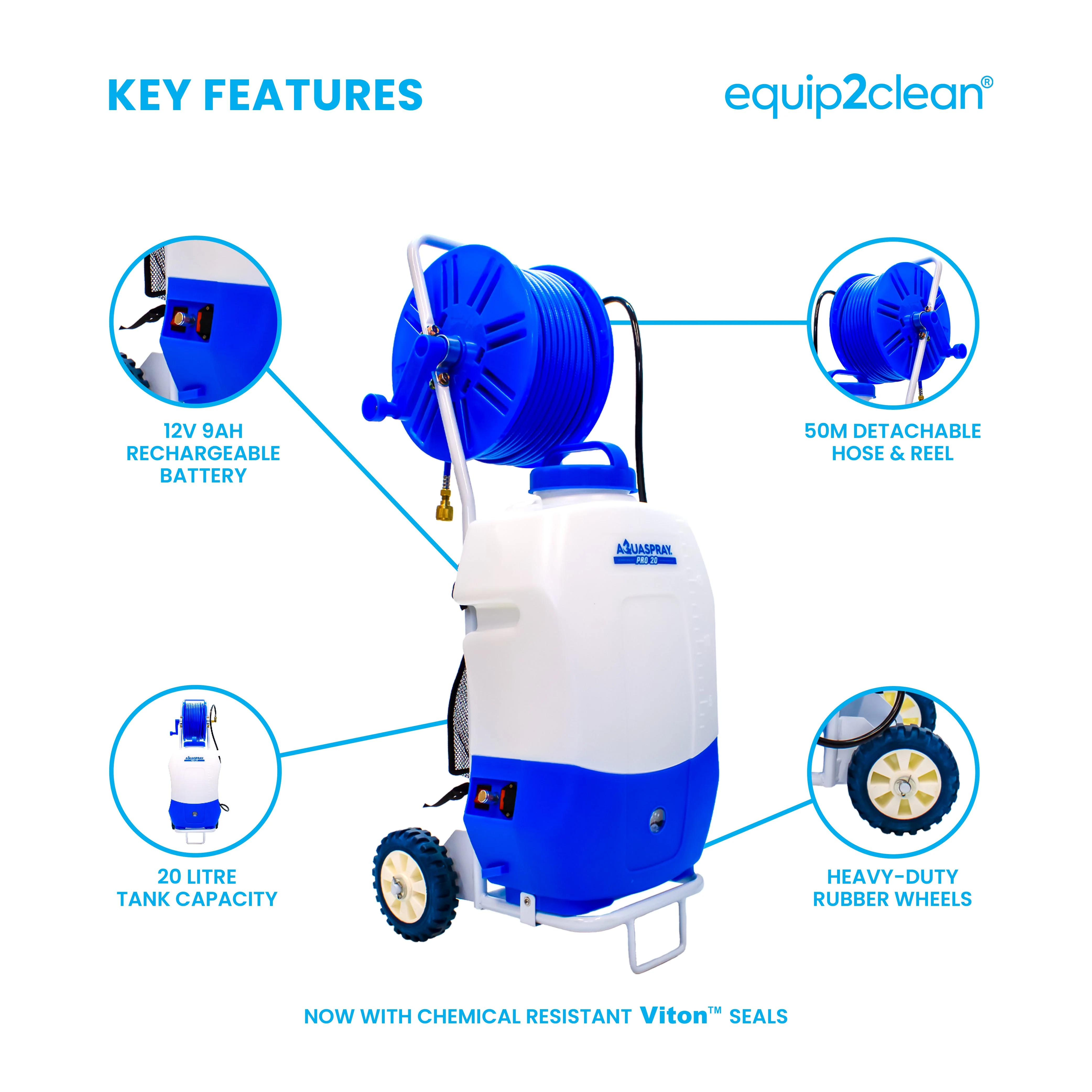 Aquaspray Pro 20 Battery Operated Water Spray Tank - Image 2