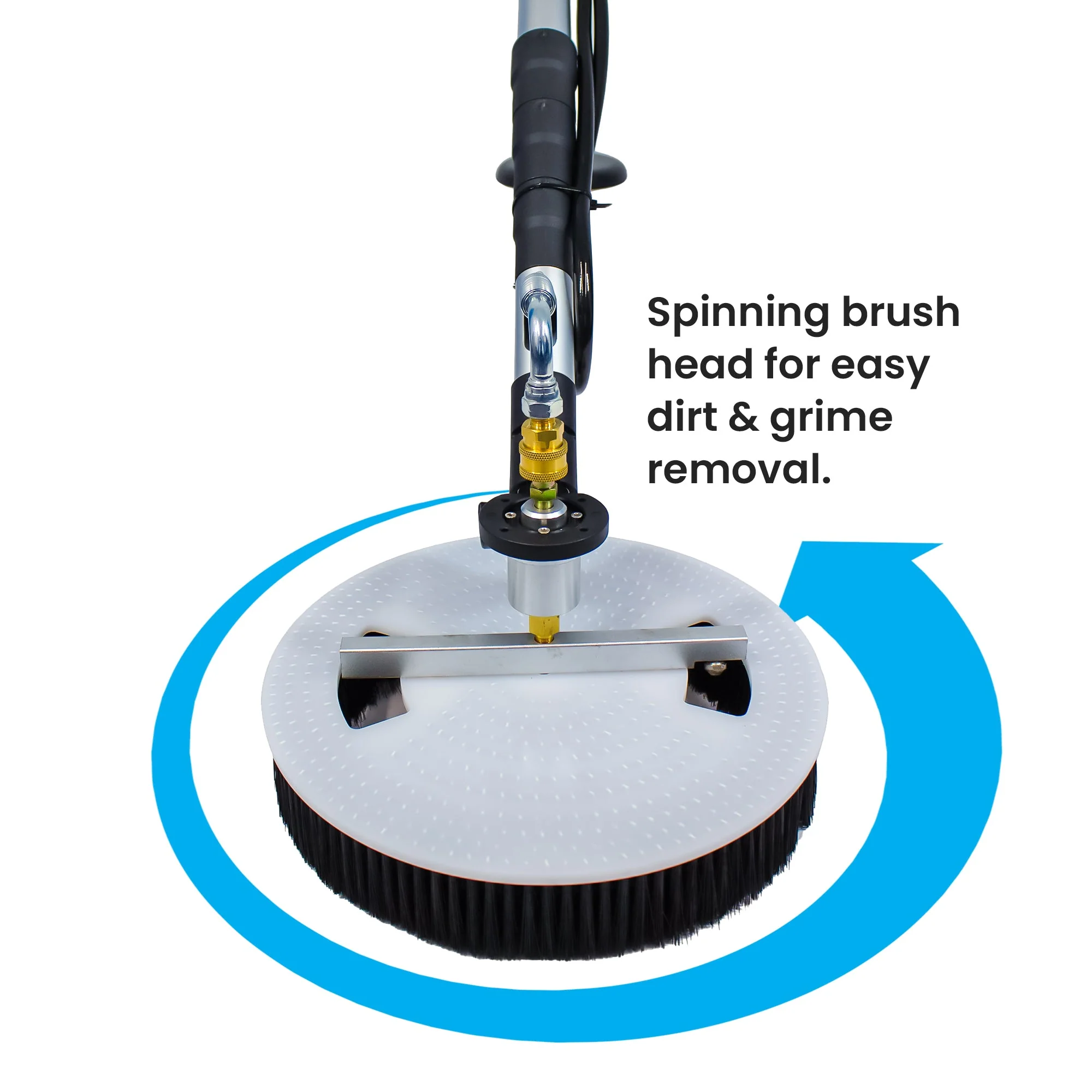 Aquaspray® Rotary Solar Panel/Roof Cleaning Brush With 18ft Telescopic Lance - Image 4