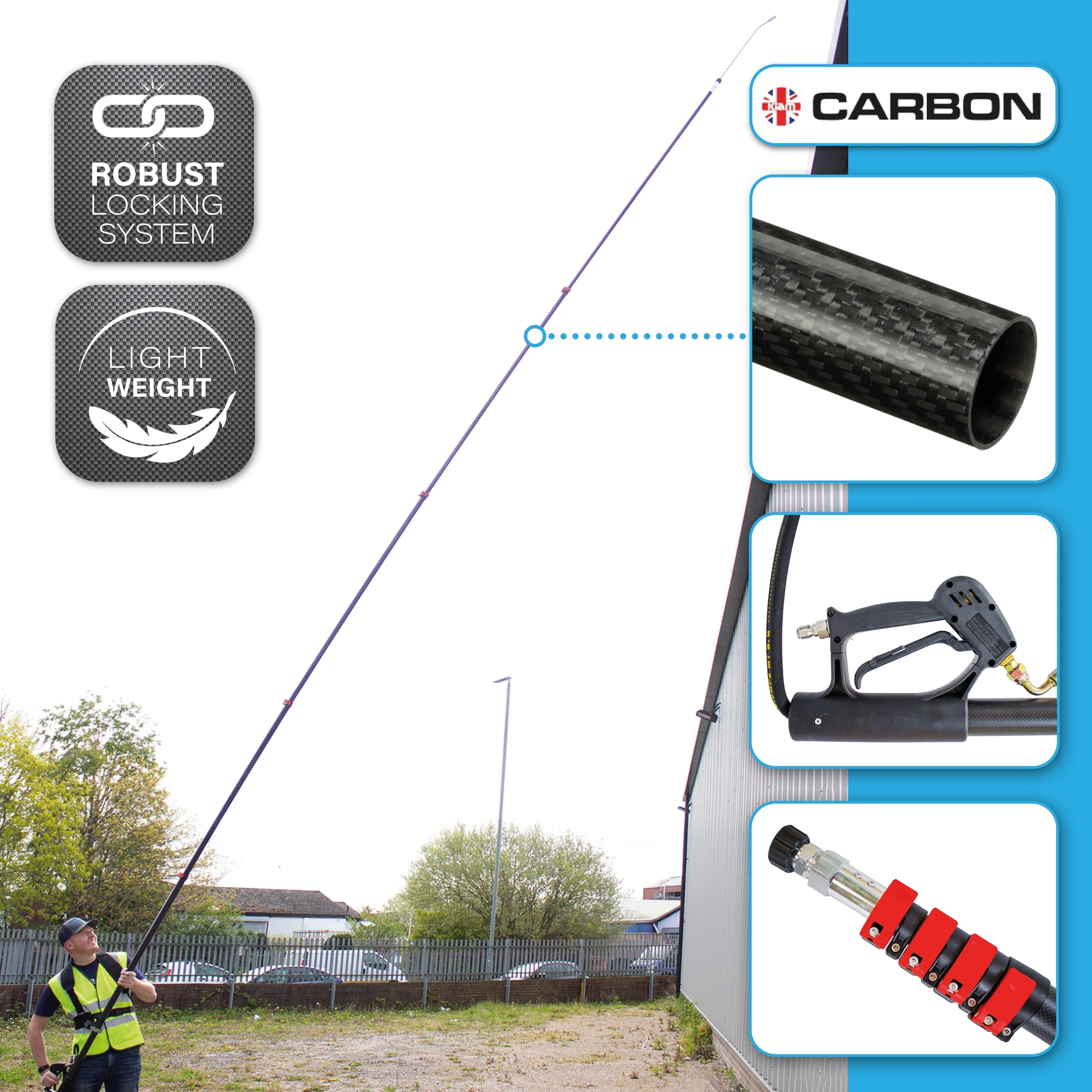 Carbon Reach 5.4 Metre Telescopic Carbon Fibre Lance - Image 4