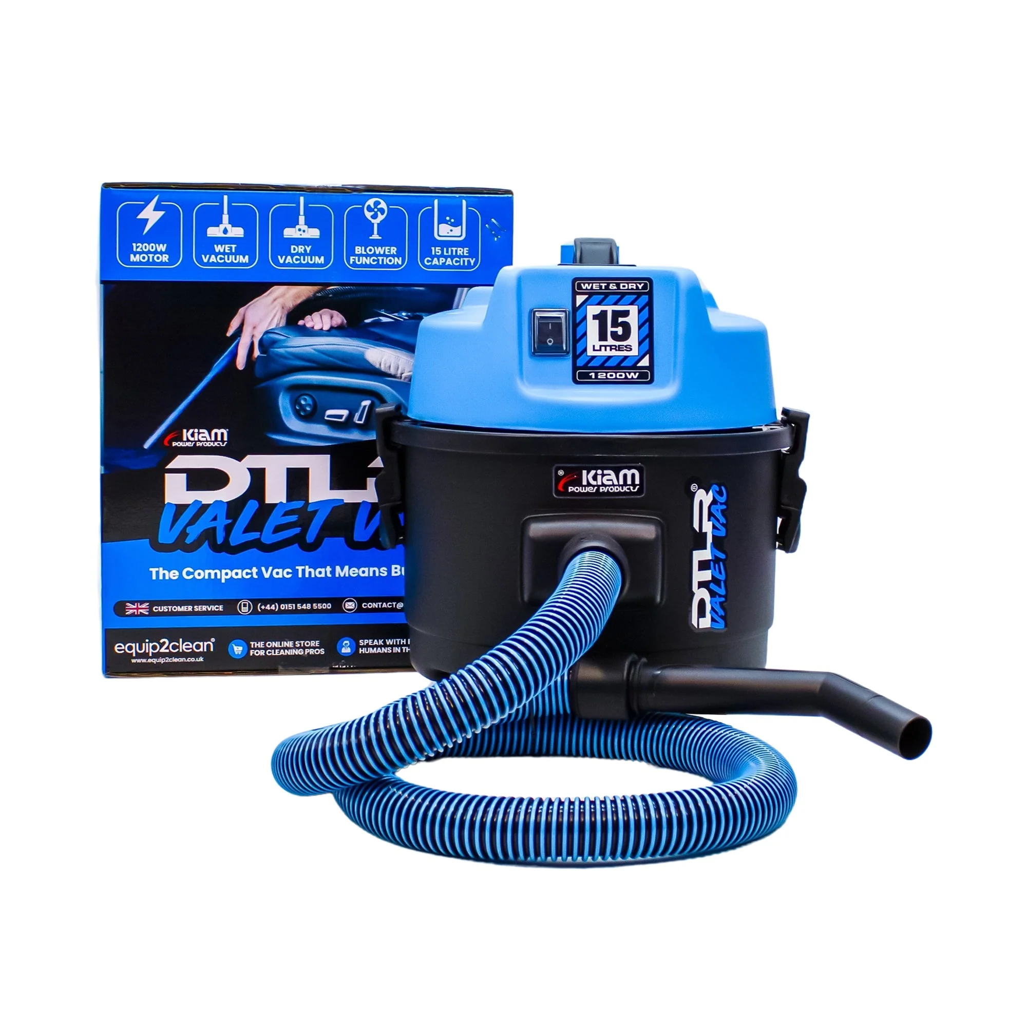 DTLR Valet Vac 240V 1200W Wet & Dry Vacuum Cleaner 15L - Image 3
