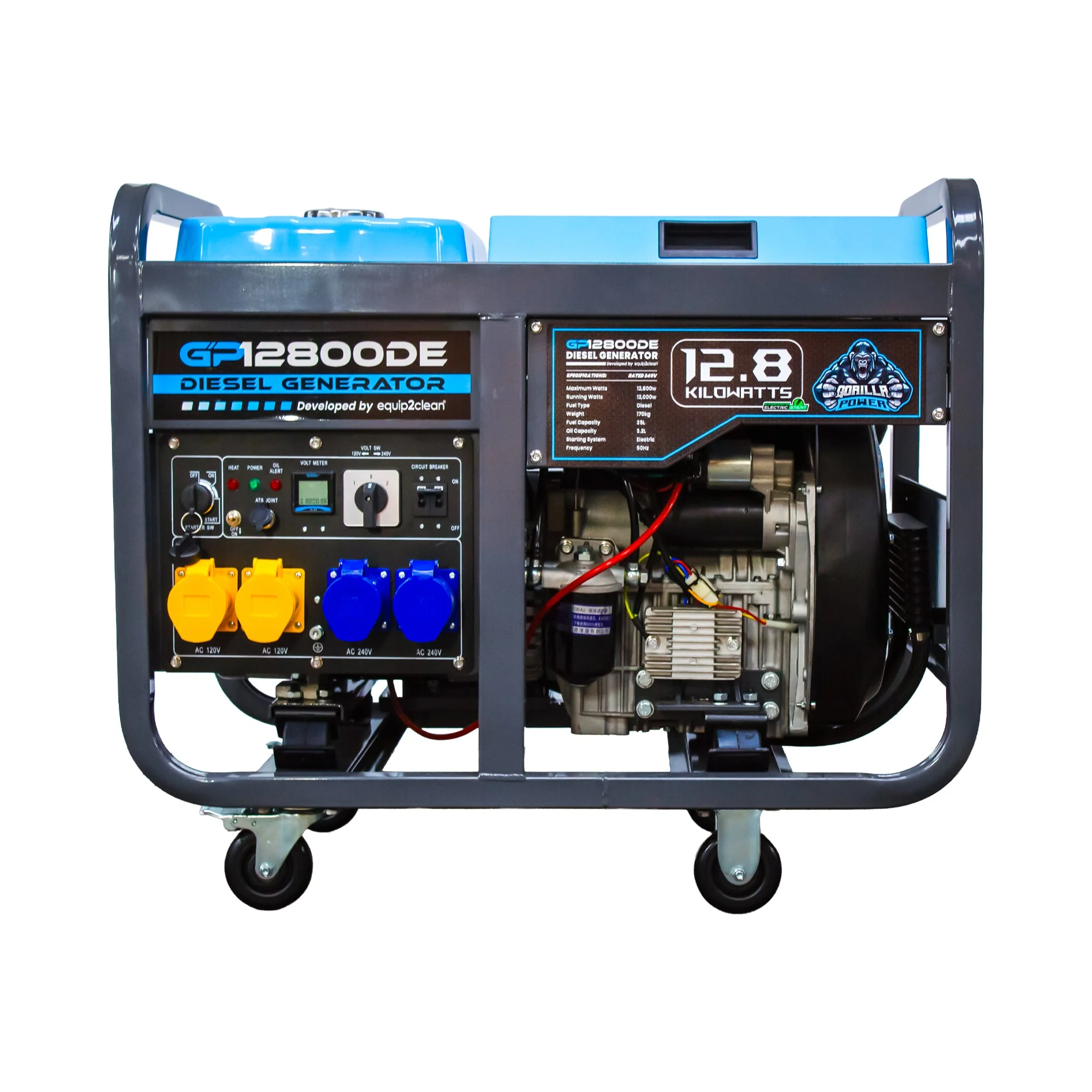 Gorilla Power 12800W Diesel Generator with Key Start - GP12800DE – High-Performance & Heavy-Duty Power - Image 3