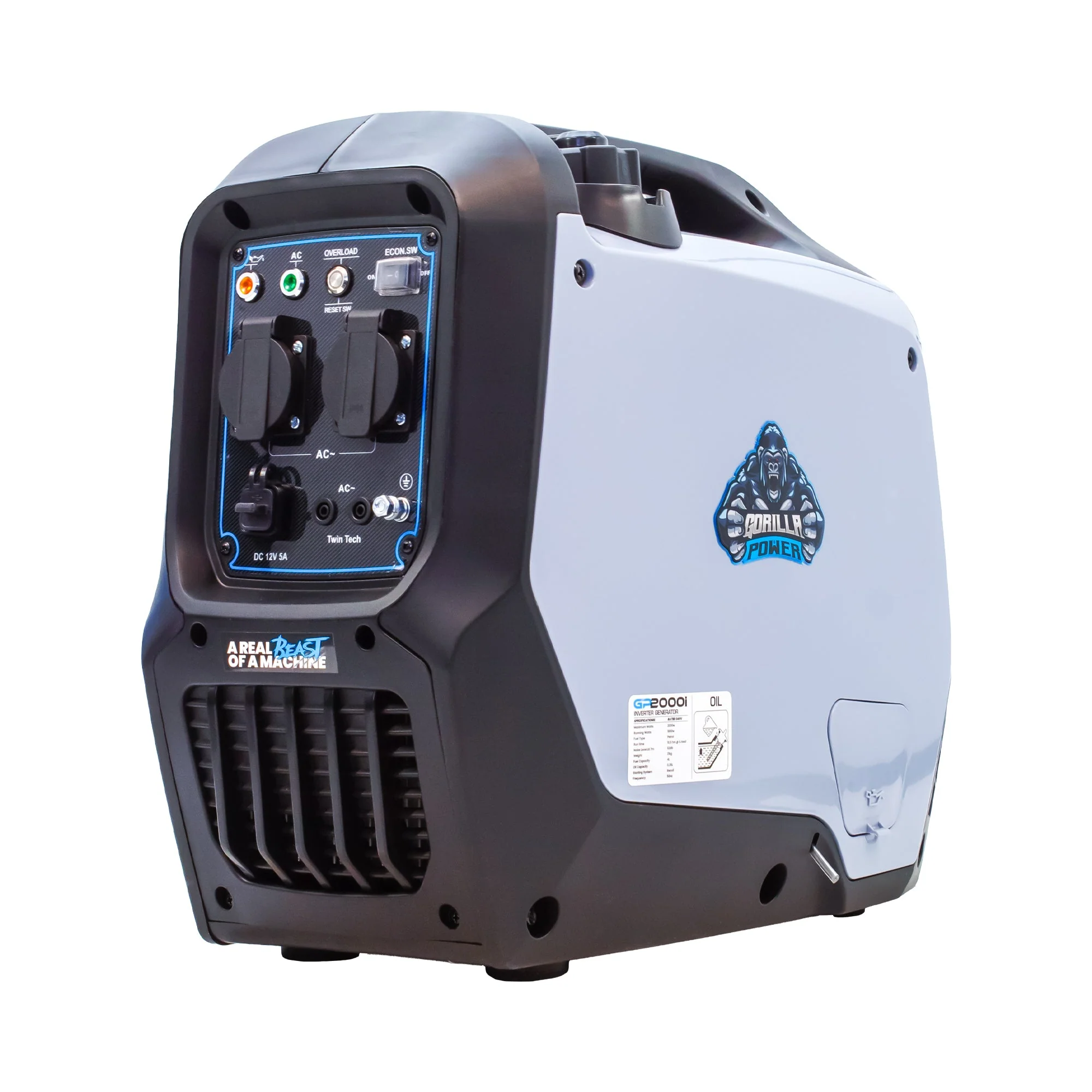 Gorilla Power 2000W Inverter Suitcase Generator - GP2000i  – Ultra-Portable & Fuel Efficient - Image 15
