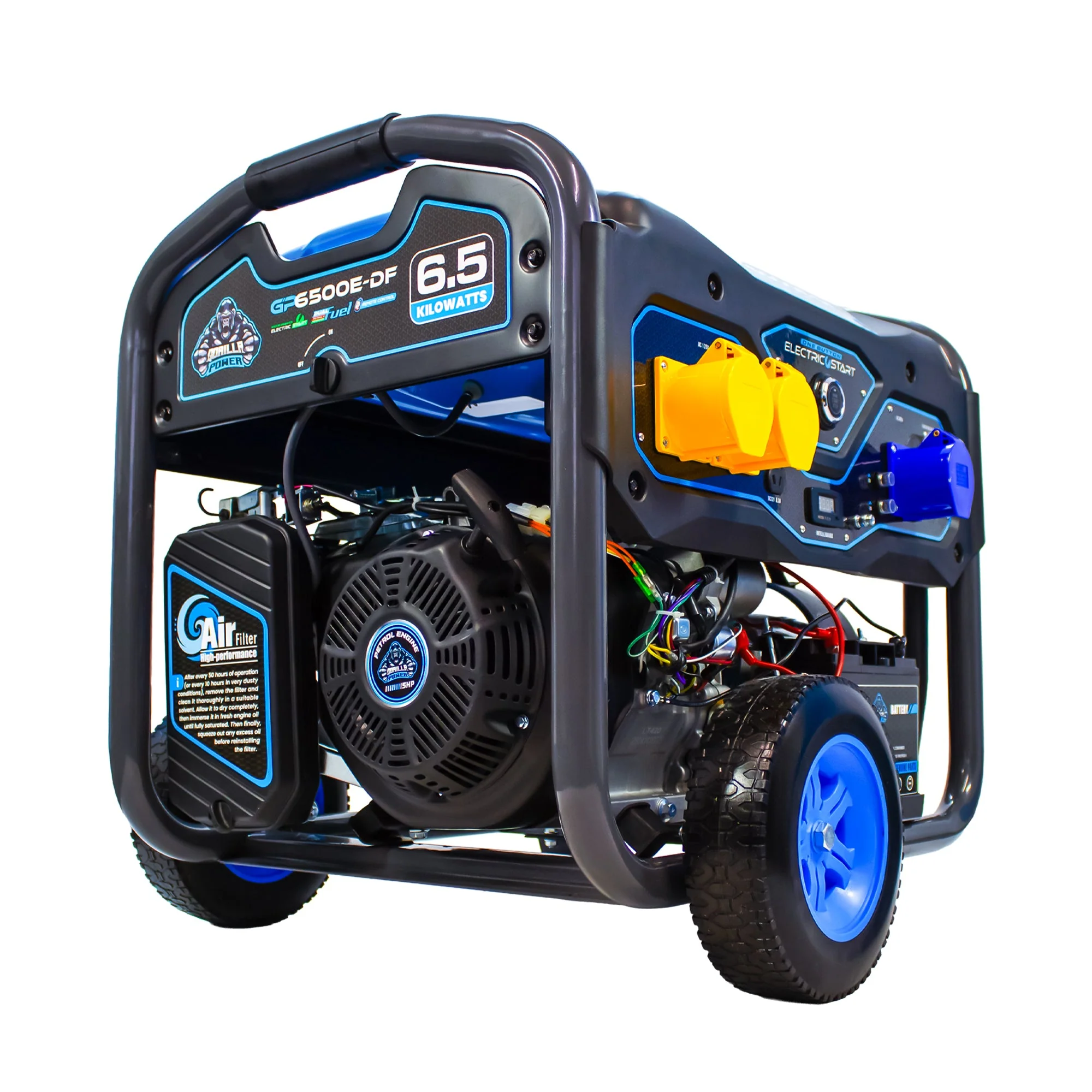 Gorilla Power 6500W Dual-Fuel Generator with Electric Start - GP6500E-DF  – High Performance & Versatile Power - Image 4