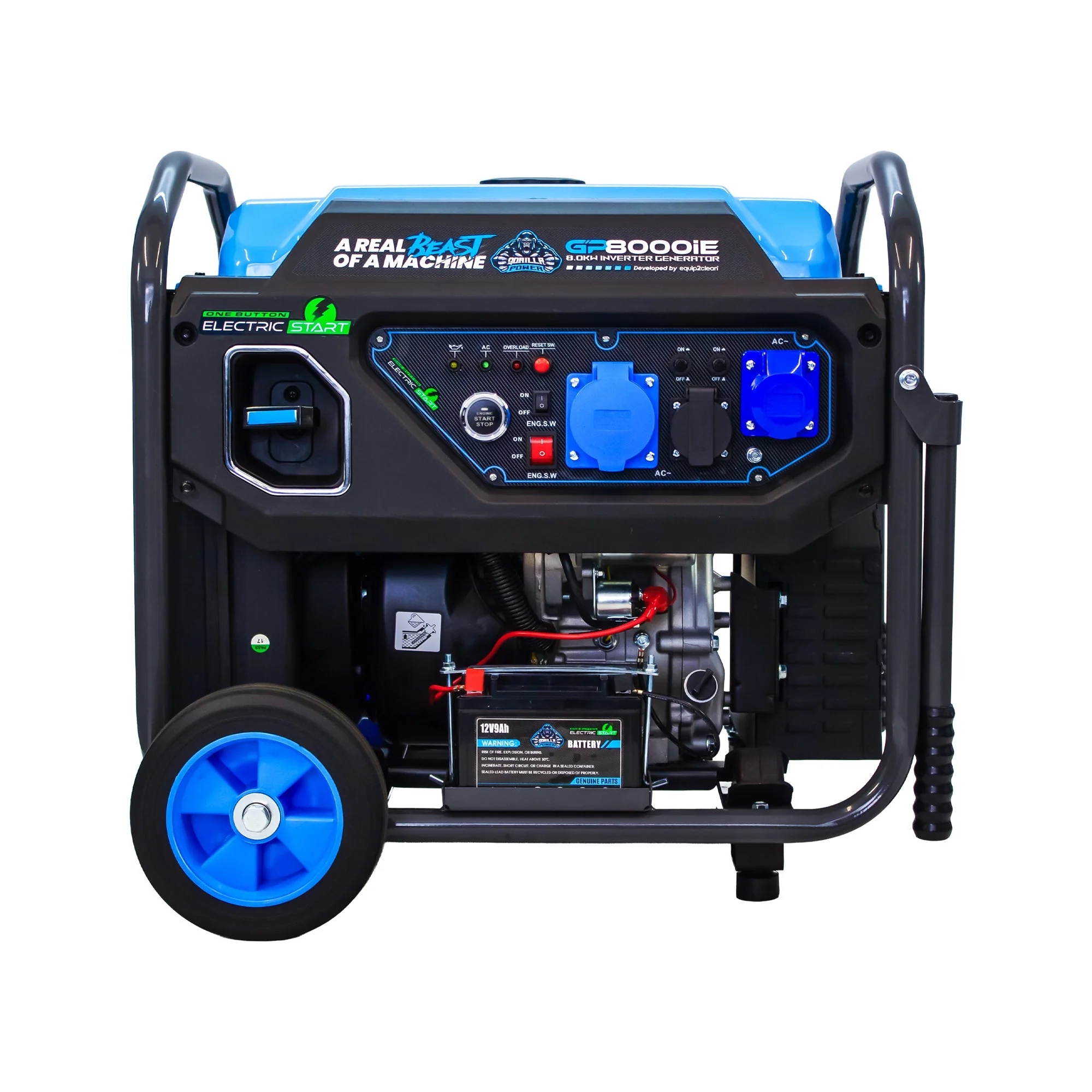Gorilla Power 8000W Inverter Open Frame Generator with Electric Start - GP8000iE  – High Performance & Fuel Efficient - Image 6