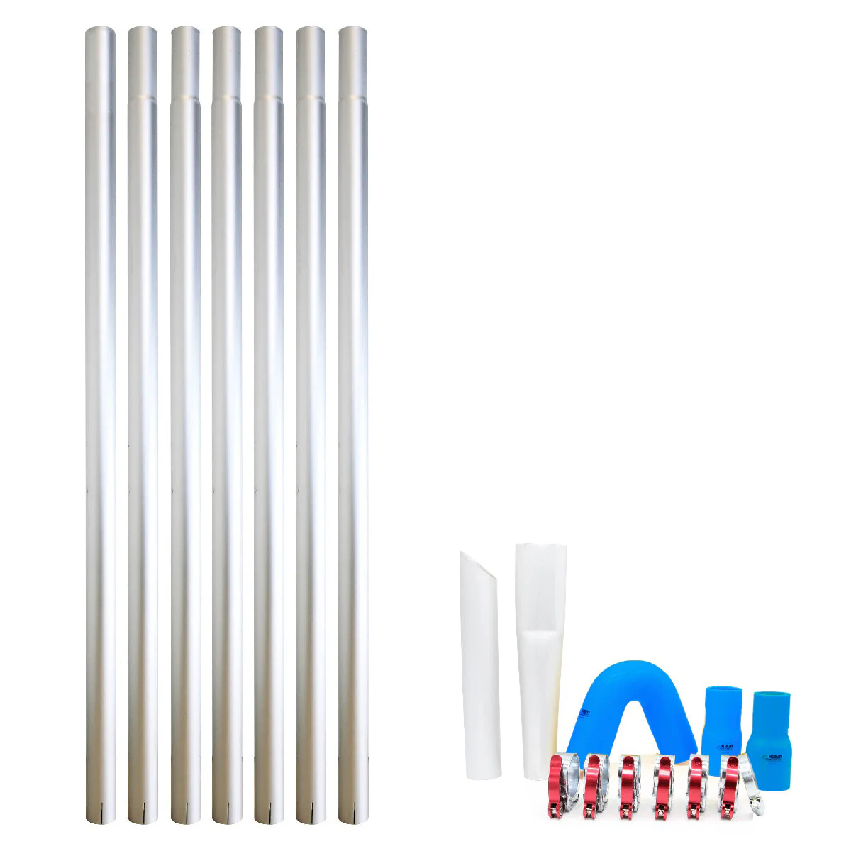 Gutter Vacuum Pole Kits Lightweight Aerospace Aluminium (51mm Diameter) 20-40ft - Image 4