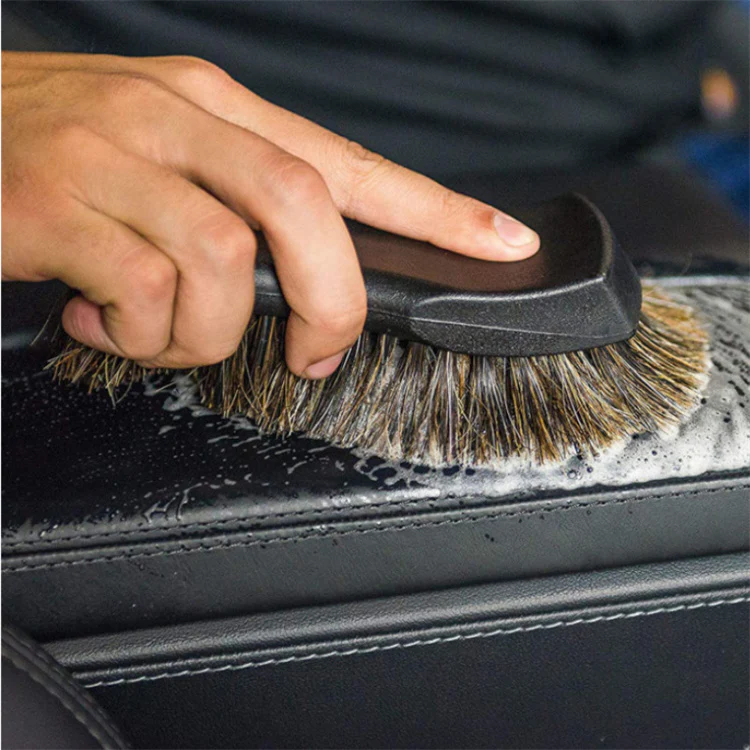 Horse Hair Leather Upholstery Brush - Image 3