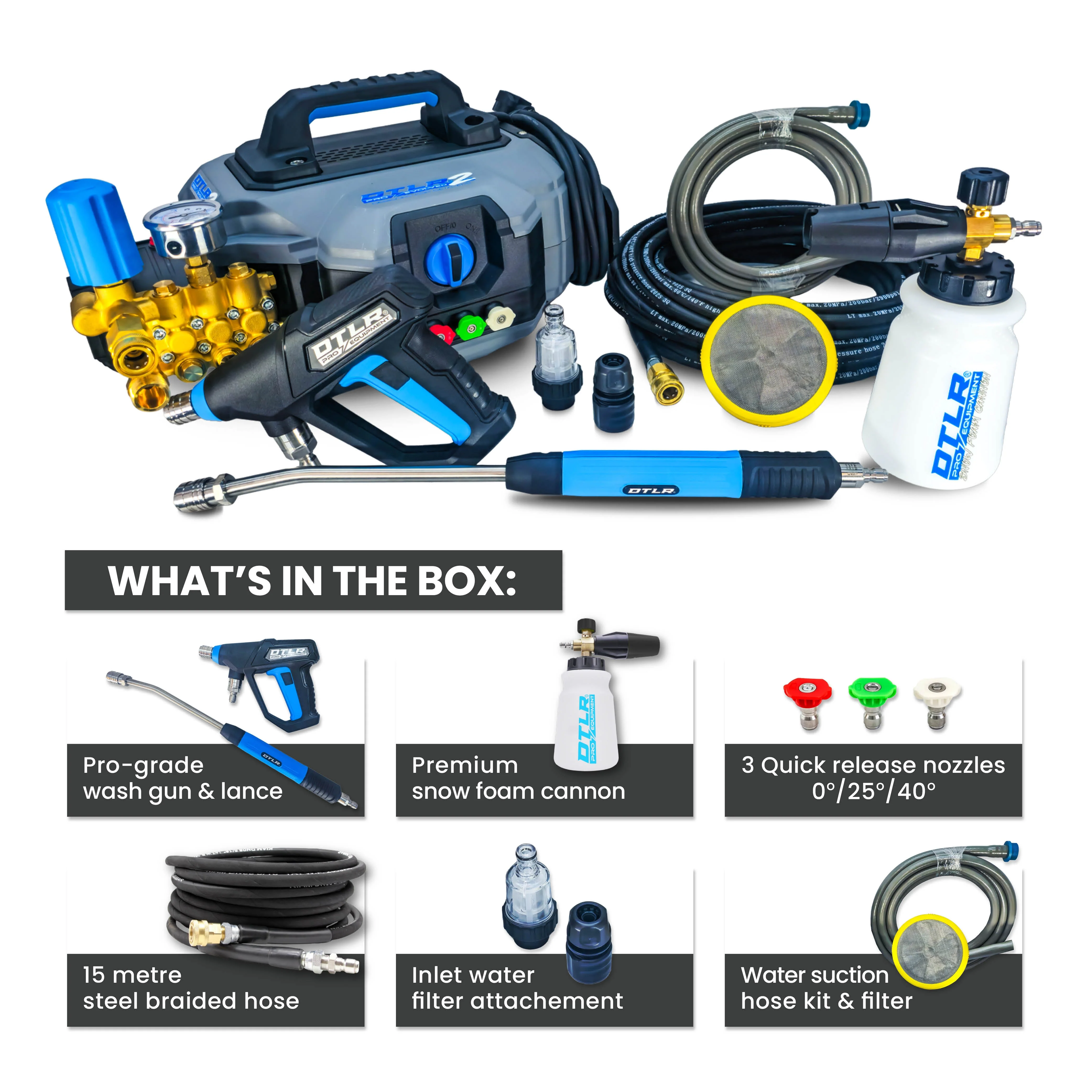 Kiam® DTLR 2 Pro® Electric Pressure Washer 160 Bar 10 LPM - Image 12