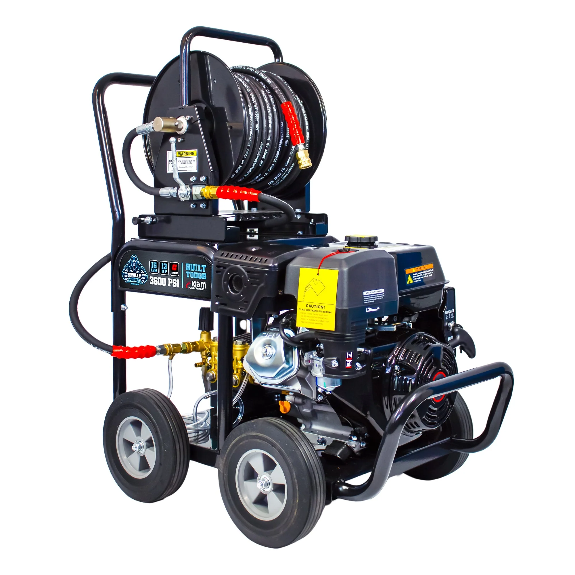 Kiam GORILLA POWER® 3600PSI 15LPM 13HP Petrol Pressure Washer Loncin Engine - Image 3