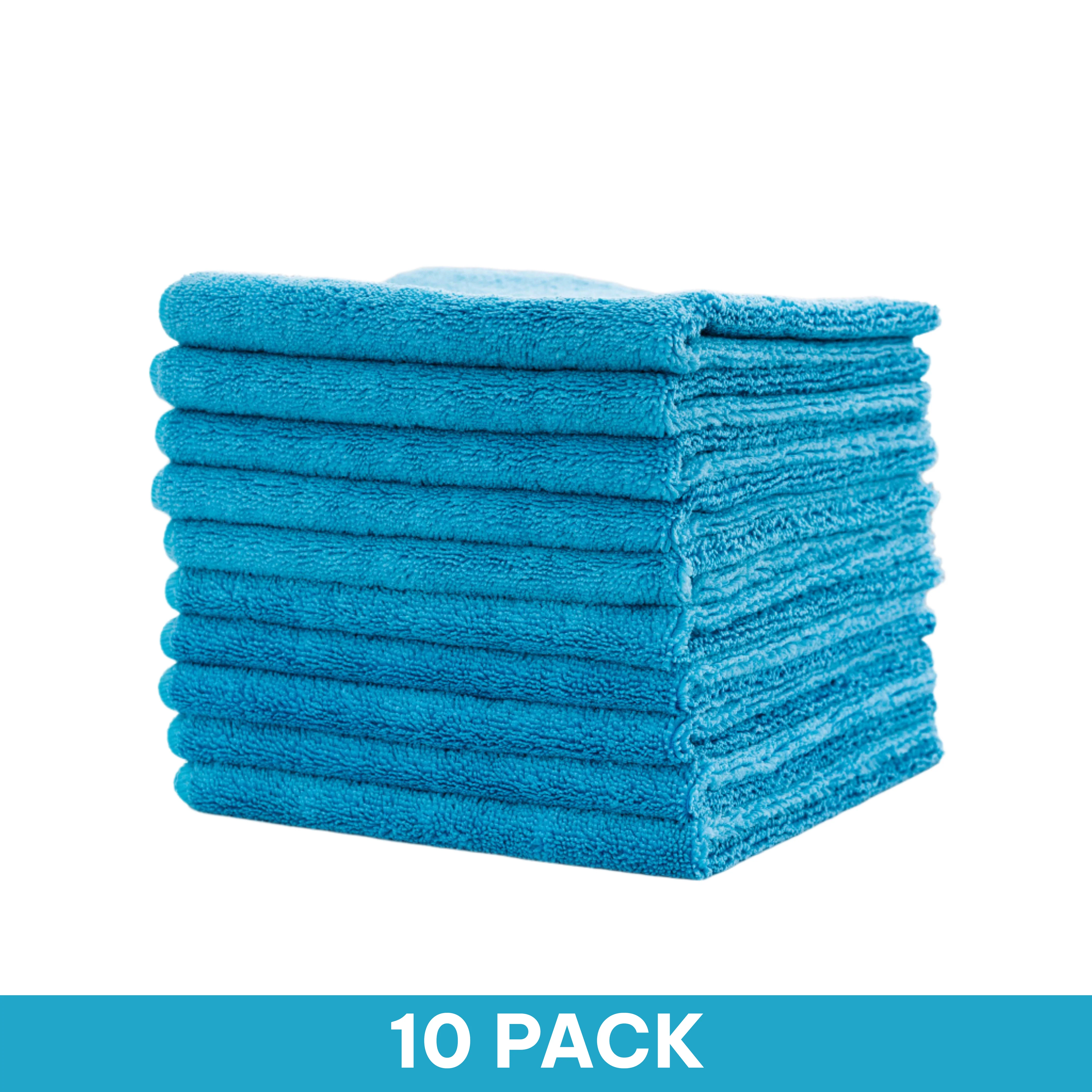 Versatowel Blue Plush Microfibre Towel 400GSM - 10 Pack