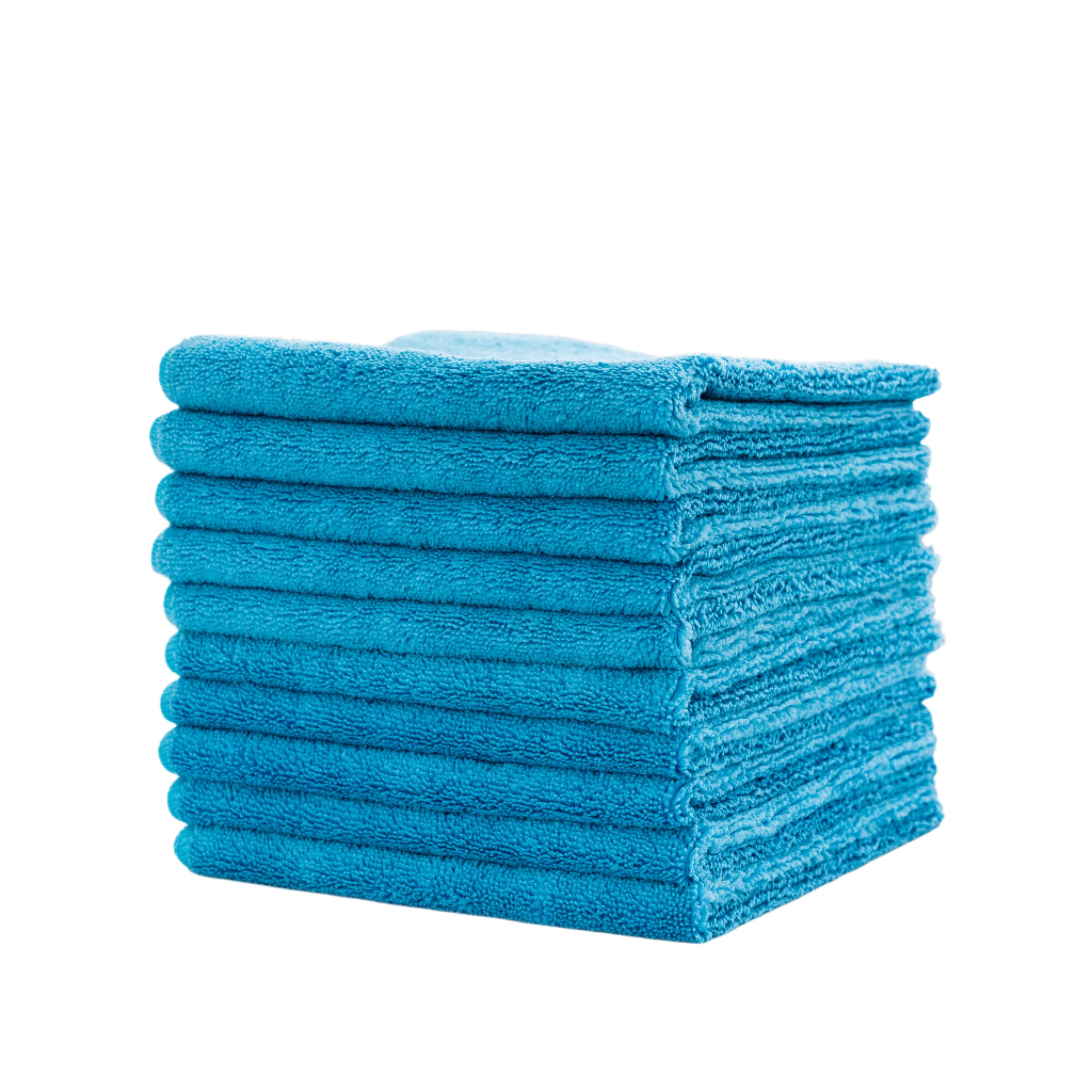 Versatowel Blue Plush Microfibre Towel 400GSM - 10 Pack - Image 2
