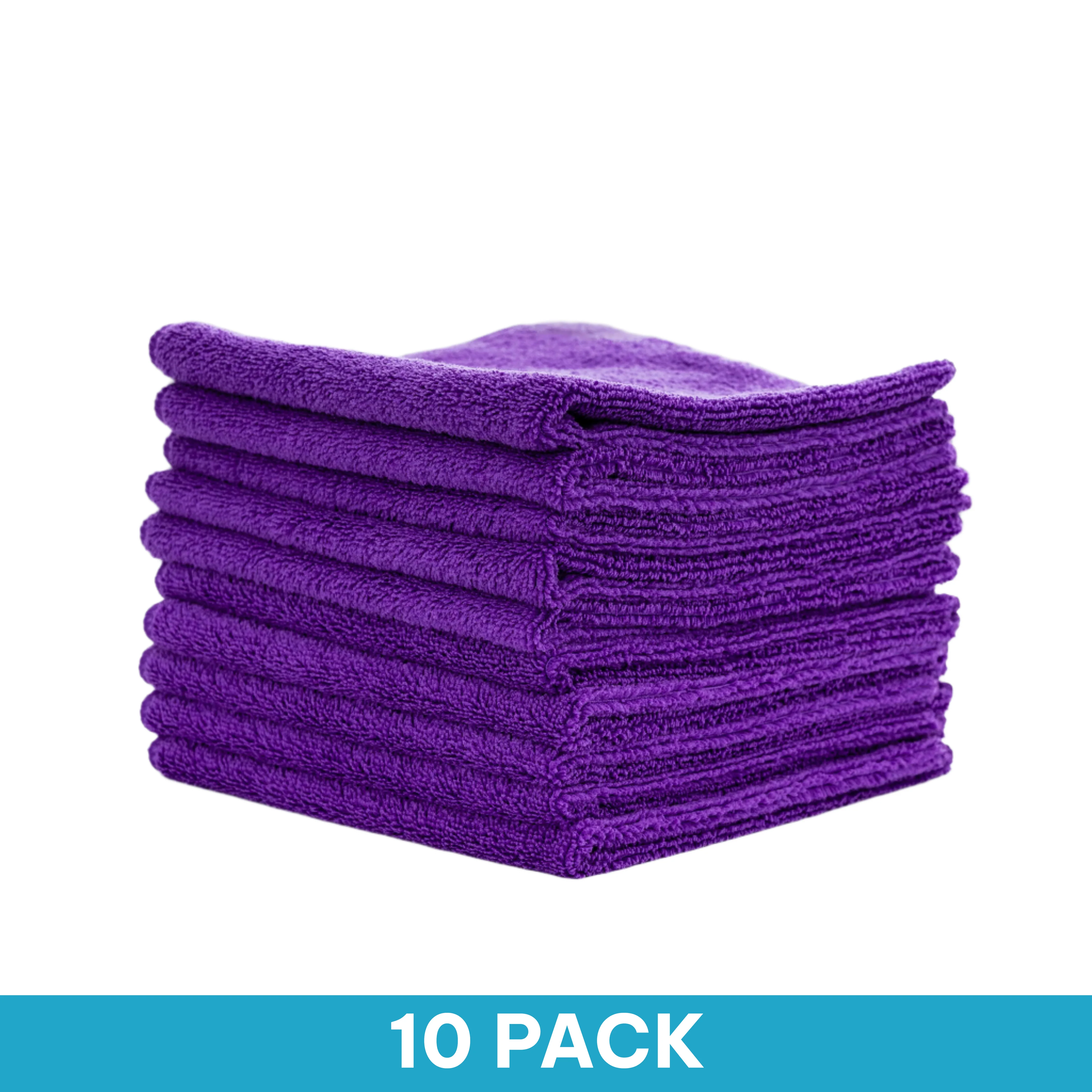 Versatowel Purple Plush Microfibre Towel 400GSM - 10 Pack