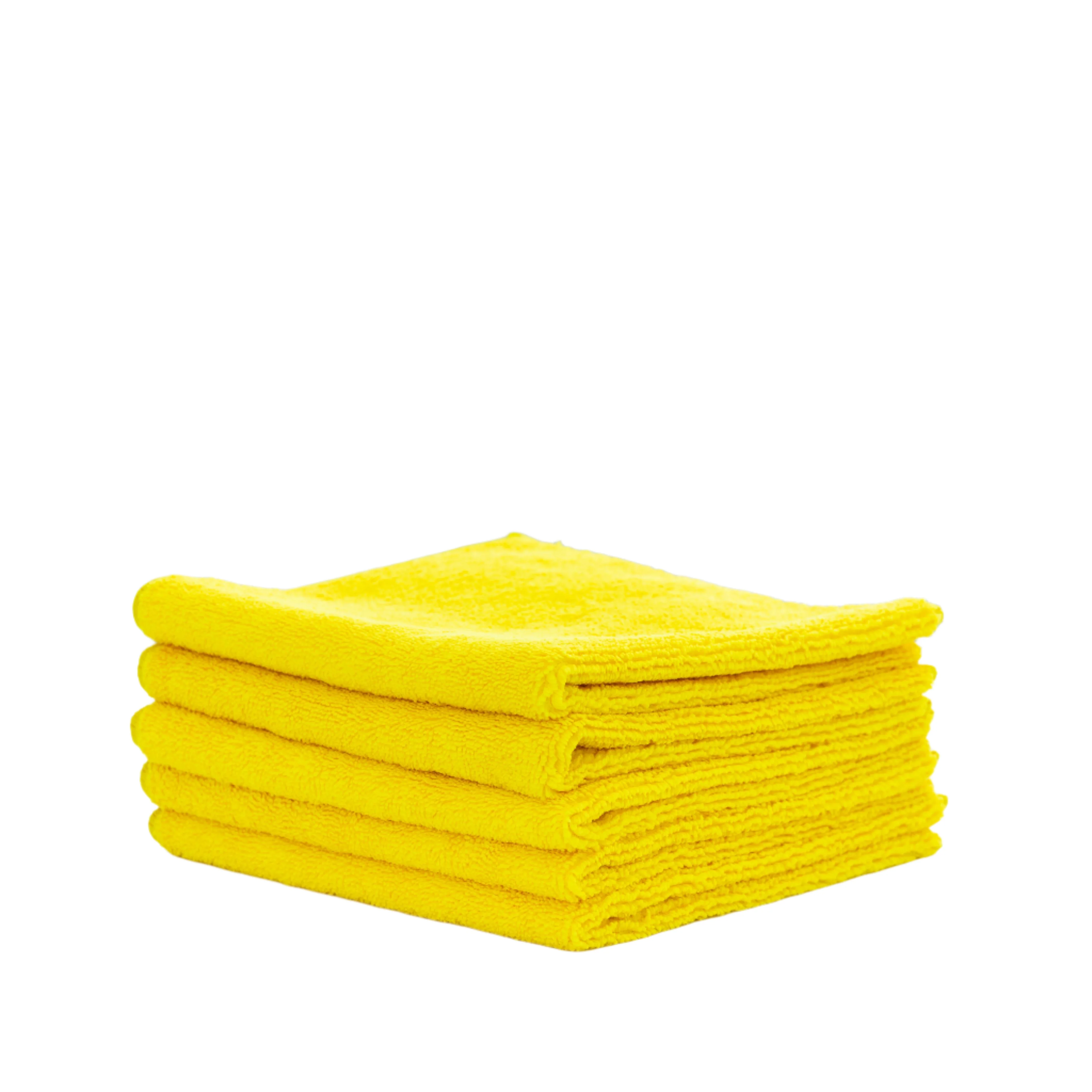 Versatowel Yellow Plush Microfibre Towel 400GSM - 5 Pack - Image 2